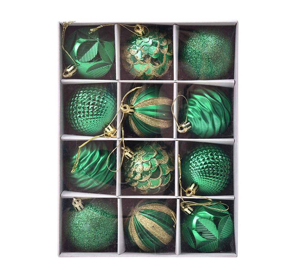 CLTYQ Weihnachtsbaumkugel Christbaumkugeln Weihnachtsschmuck 12-teiliges Set von CLTYQ