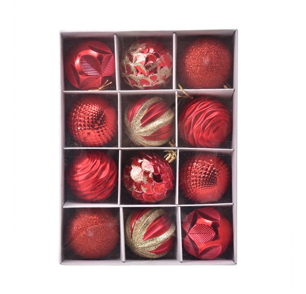CLTYQ Weihnachtsbaumkugel Christbaumkugeln Weihnachtsschmuck 12-teiliges Set von CLTYQ