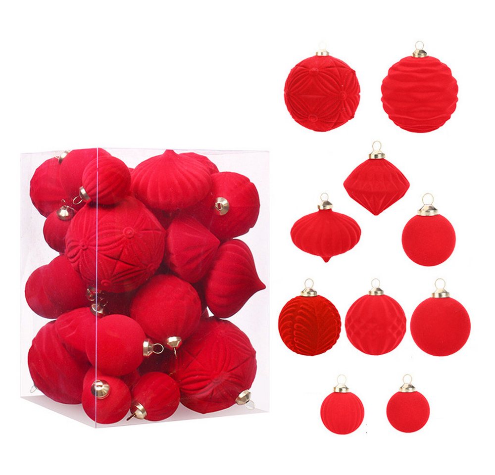 CLTYQ Weihnachtsbaumkugel Weihnachtskugeln 35er Set Samt Weihnachtskugel Ornamente Set, Plastik Weihnachtsbaum Kugeln für Weihnachtsfeiertag Dekoration CLTYQ Weihnachtsbaumkugel Weihnachtskugeln 35er Set Samt Weihnachtskugel Ornamente Set, Plastik Weihnachtsbaum Kugeln für Weihnachtsfeiertag Dekoration von CLTYQ