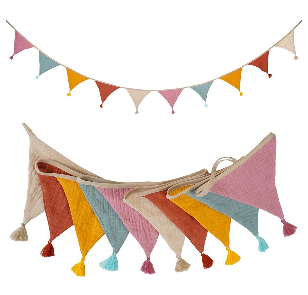 CLTYQ Wimpelkette Girlande Wimpelkette Kinderzimmer,Deko zum Aufhängen, Mädchen&Jungen Kinderzimmer Deko für Hausbett, Babybett & Kinderbett von CLTYQ