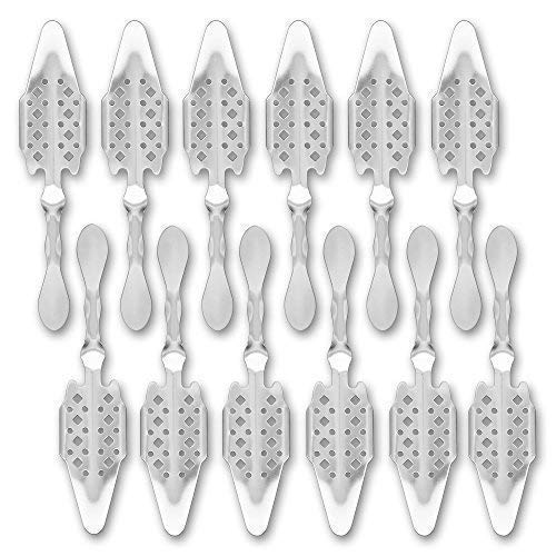 12x Absinth Löffel "Losanges 41" Absinthe Spoon von ALANDIA