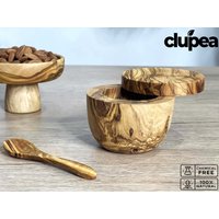 Olivenholz Salzstreuer, Handgemacht Aus Olivenholz, Zuckerdose Mit Deckel, Holzhalter, Gewürze Halter, Mamas Geschenk, Weihnachtsgeschenk Olivenholz Salzstreuer, Handgemacht Aus Olivenholz, Zuckerdose Mit Deckel, Holzhalter, Gewürze Halter, Mamas Geschenk, Weihnachtsgeschenk von CLUPEADesigns