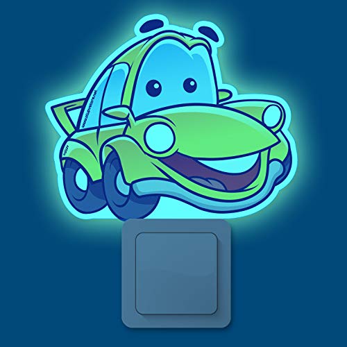 CLUPY Einschlaflicht mit Motiv: Auto Glowing Friends-Nachtlicht ohne Strom oder Batterie, bunt, 100 x 90 x 3 mm von CLUPY