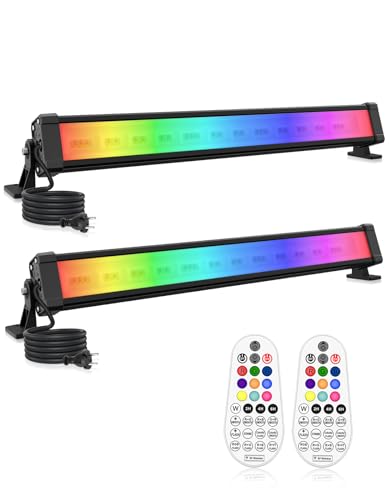 CLV 42W RGB LED Wallwasher 10 Farben RGB Strahler 30 Dynamische Modi Partylicht LED Bar Lichteffekte mit Fernbedienung, IP66 Wasserdicht, Timer und Memoryfunktion für DJ Home Party Bühnenlichter CLV 42W RGB LED Wallwasher 10 Farben RGB Strahler 30 Dynamische Modi Partylicht LED Bar Lichteffekte mit Fernbedienung, IP66 Wasserdicht, Timer und Memoryfunktion für DJ Home Party Bühnenlichter von CLV