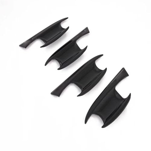 CLVCCZTZGW ABS Carbon Faser Außen Zubehör Tür Griff Trim Tür Schüssel Kappe Abdeckung Dekoration Aufkleber Für Hyundai Für Palisade 2019-2023(Kohlefaser) von CLVCCZTZGW