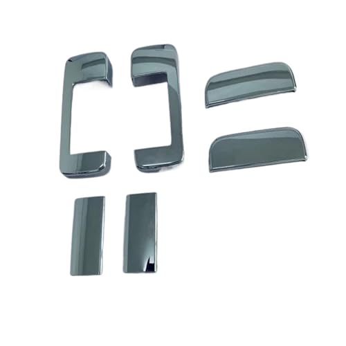 CLVCCZTZGW ABS Chrom Türgriff Schüssel Catch Cap Abdeckung Trim Für Daihatsu Für Atrai Für HIJET Für CARGO S700 S710 2022 2023 Ohne Smart Key Loch(Silber,LOW ABS) von CLVCCZTZGW