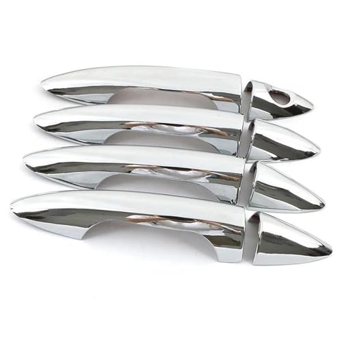 CLVCCZTZGW Auto Türgriff Abdeckung Trim Geändert Styling Zubehör Für Hyundai Für Accent Für Solaris Für Verna I25 2012 2013 2014 2015 2016(Bright Silver) von CLVCCZTZGW