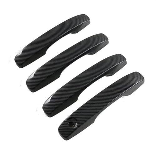 CLVCCZTZGW Carbon Faser Schwarz Silber Auto Außen Seite Türgriff Abdeckung Aufkleber Zubehör Für Für Ranger T9 Für Everest U704 MK3 2023 2024(3,0 button) von CLVCCZTZGW