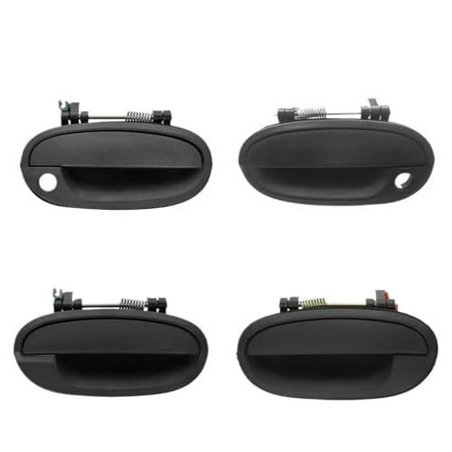 CLVCCZTZGW Für DAEWOO Für MATIZ 1998-2023 Schwarz Vorne Hinten Links Rechts Auto Außen Teil Tür Griff 96601472 96601473 96601474 96601475(One set 4pcs) von CLVCCZTZGW