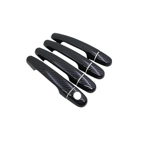 CLVCCZTZGW Für Daihatsu Für Terios Für Bego Für Eco Für Wild J200 F400 2006-2016 Chrom Autotürgriffabdeckung Verkleidung Dekoration Außenzubehör(Kohlefaser) von CLVCCZTZGW