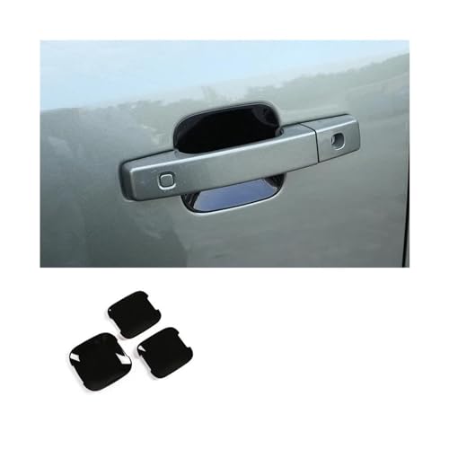 CLVCCZTZGW Für Für Defender 90 2020-2022 Chrom Schwarz Zubehör Auto Außentür Schüssel Griff Dekoration Abdeckung Trim(4) von CLVCCZTZGW