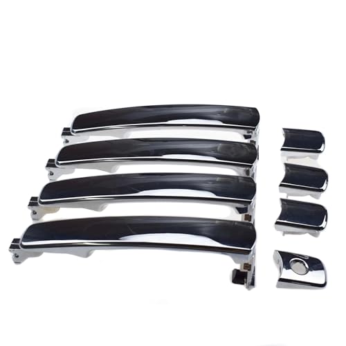 CLVCCZTZGW Für Für Murano Für Rogue 2003-2015 Schwarz Vorne Hinten Rechts Links Auto Außen Teil Tür Griff 80640-CA012 82646-CA000(4 Sides Kit) von CLVCCZTZGW