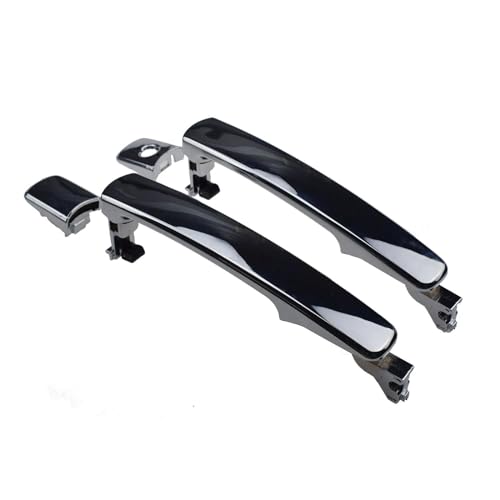 CLVCCZTZGW Für Für Murano Für Rogue 2003-2015 Schwarz Vorne Hinten Rechts Links Auto Außen Teil Tür Griff 80640-CA012 82646-CA000(Front Pair) von CLVCCZTZGW