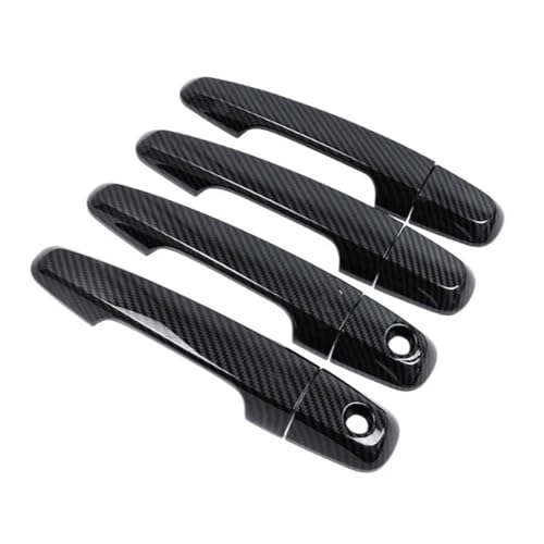 CLVCCZTZGW Für Mitsubishi L200 Für Triton 2006-2014 Pickup Carbon Chrom Auto Türgriff Schüssel Abdeckung Styling Zubehör(C-2 keyholes) von CLVCCZTZGW