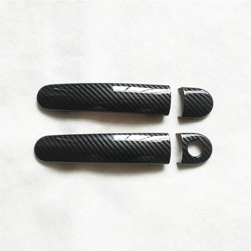 CLVCCZTZGW Für SITZ Für Ibiza 6J Mk4 6L Mk3 FR Für Cupra 2004 2005-2016 Carbon Faser Zubehör Außerhalb Türgriff Abdeckung Trim Kunststoff Nachahmung(2DK-1) von CLVCCZTZGW