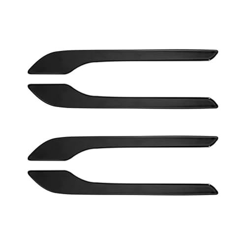 CLVCCZTZGW Für Tesla Für Modell 3 2021-2023 Carbon Faser Strukturierte ABS Styling Langlebig Zubehör Auto Türgriff Abdeckung Schutz Aufkleber(Bright Black) von CLVCCZTZGW