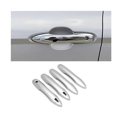 CLVCCZTZGW Für Toyota Für Camry Für Corolla Für Avalon Für Prius 2016-2024 Außenverkleidung Chrom CarbonTürgriffabdeckung Schutz ABS-Kappen(Chrome,B) von CLVCCZTZGW