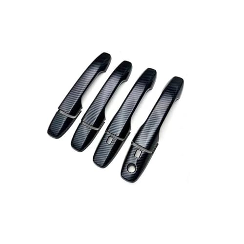 CLVCCZTZGW Für Toyota Für Raize Für Aufstieg 2020 2021 2022 2023 ABS Carbon Schwarz Splitter Zubehör Tür Griff Abdeckung Schutz Dekoration Aufkleber(Kohlefaser) von CLVCCZTZGW