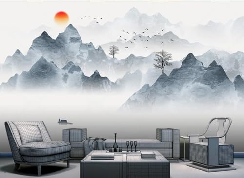CLVIUJLBKLKSDD Fototapete 3D Effekt Naturlandschaften 250cmx175cm Abstrakte blaue Berglandschaft Schlafzimmer Wohnzimmer Wanddeko, Wandbild, Wandtapete CLVIUJLBKLKSDD Fototapete 3D Effekt Naturlandschaften 250cmx175cm Abstrakte blaue Berglandschaft Schlafzimmer Wohnzimmer Wanddeko, Wandbild, Wandtapete von CLVIUJLBKLKSDD