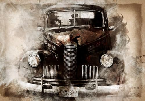 CLVIUJLBKLKSDD Fototapete 3D Effekt Oldtimer 430cmx300cm Retro Nostalgie Schlafzimmer Wohnzimmer Wanddeko, Wandbild, Wandtapete CLVIUJLBKLKSDD Fototapete 3D Effekt Oldtimer 430cmx300cm Retro Nostalgie Schlafzimmer Wohnzimmer Wanddeko, Wandbild, Wandtapete von CLVIUJLBKLKSDD