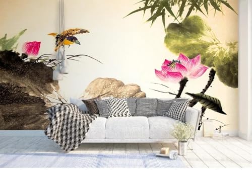 CLVIUJLBKLKSDD Fototapete 3D Effekt Rote Blumen 300cmx256cm Lotusblumen in Tusche Schlafzimmer Wohnzimmer Wanddeko, Wandbild, Wandtapete CLVIUJLBKLKSDD Fototapete 3D Effekt Rote Blumen 300cmx256cm Lotusblumen in Tusche Schlafzimmer Wohnzimmer Wanddeko, Wandbild, Wandtapete von CLVIUJLBKLKSDD