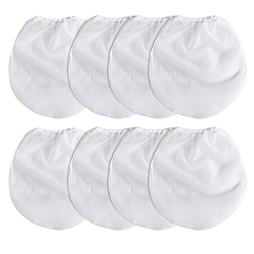CLVPAI Weiße Feine Netz-Siebbeutel-8 Stück 1 Gallone Lackfilter Lacksiebe,Eimer elastische Öffnung Siebbeutel,für die Filtration von Flüssigkeiten wie Farbe(28 * 32cm) von CLVPAI