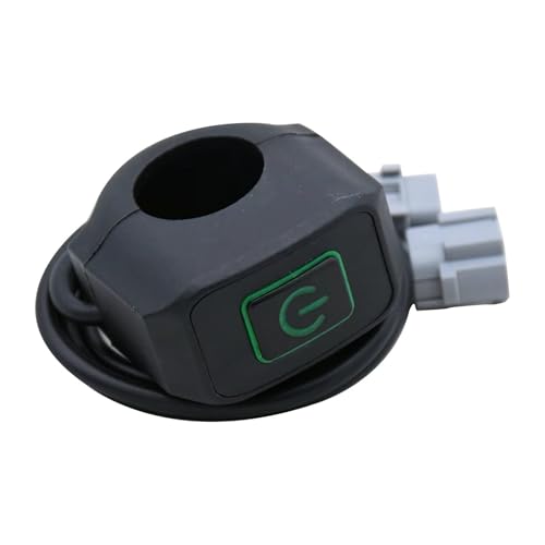Nebelscheinwerferschalter Kompatibel Mit Talaria Für Sting Electric Motorcycle Lndicator Scheinwerferschalter Motorrad Zündstartschalter Motorrad Killer-Stoppschalter(Green) von CLWYWUL