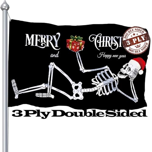 2-seitiges Weihnachtsmann-Schädel-Bandera von CLYTTE