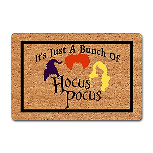 Lustige Matte "It's Just A Bunch of Hocus Pocus Doormats Welcome Mat for Entrance Way Non-Woven Fabric Top with a Anti-Rutsch Rubber Back for Front Door Indoor/Outdoor/Kitchen Mats Mini Gift Lustige Matte "It's Just A Bunch of Hocus Pocus Doormats Welcome Mat for Entrance Way Non-Woven Fabric Top with a Anti-Rutsch Rubber Back for Front Door Indoor/Outdoor/Kitchen Mats Mini Gift von CLZ