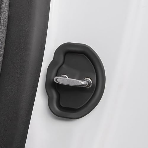 CLZXCV 4 Stück Auto Türschloss Schutz Abdeckung für Dacia Sandero Ⅲ StepWay 2020 2021 2022-2023 2024+, Autotürschloss-Schnallenabdeckung Silikon Auto Door Lock Cover Schutz ZubehöR von CLZXCV