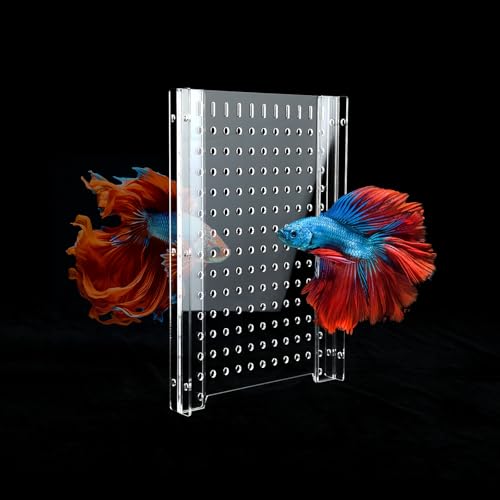 Aquarium-Trennwand aus Acryl, 4,5 l Fassungsvermögen, verstellbar, transparentes Aquarium-Trenner-Set mit Saugnäpfen von CLarellara