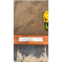 Personalisierbares Namensschild Aus Edelstahl - Wetterfestes Schild Mit Gravur Für Kinder, Sandkasten Oder Garten | Wunschname von CLaserDesign