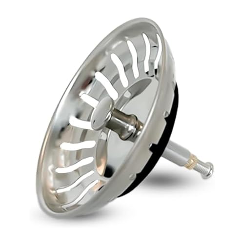 EIMINB abflusssieb küchenspüle, Edelstahl-Abflussfilterstopfen, Edelstahl-Spülbecken-Abtropfstopfen für Küchenstopfen im Badezimmer (79mm) von CLiNes