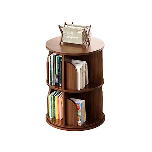 Bücherregal Drehbar, Drehbares Bücherregal Kinder, Um 360 ° Drehbares Bücherregal, Drehbares Bücherregal Aus Holz, Freistehende Display-aufbewahrungsregale, für Schlafzimmer, Wohnzimmer und Büro von CLoxks