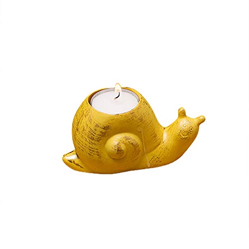 Deko Kerzenleuchter Ostern Kerzenhalter Heimtextilien Kaninchen Tier Kerze Tablett Schnecke Eierschale Huhn Form Kerzenhalter Party Dekoration Kerzenleuchter/Kerzenständer (Color : D) von CLoxks