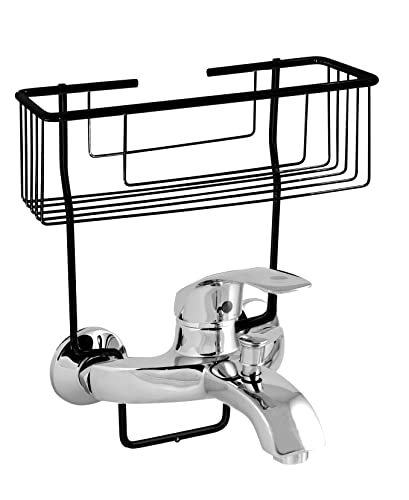 CM Bath AQUA910NM Seifenablage, über Wasserhahn, Edelstahl, AISIS304, Mattes Schwarz, 305 x 135 x 460 mm von CM Bath