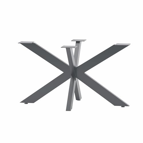 CM Furniture Spider - Tischgestell Tischbeine für Esstisch Couchtisch - Möbelfüße aus Stahl Metall - H43 x B50 x L80 cm - Anthracit von CM Furniture