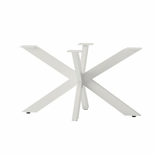 CM Furniture Spider - Tischgestell Tischbeine für Esstisch Couchtisch - Möbelfüße aus Stahl Metall - H43 x B50 x L80 cm - Weiss von CM Furniture