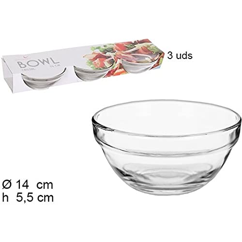 BOWL CRISTAL PACK 3 PIEZAS 14CM von CM