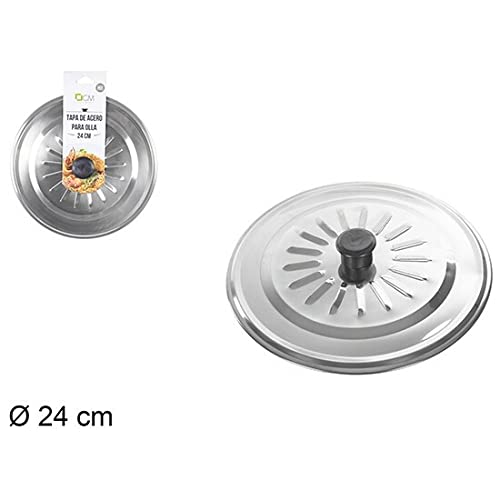 Cm 202830 Stainless Steel Lid for Pot 24 cm von CM