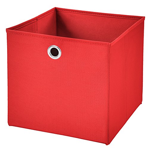 1 Stück Faltbox Rot 28 x 28 x 28 cm Aufbewahrungsbox faltbar von CM3