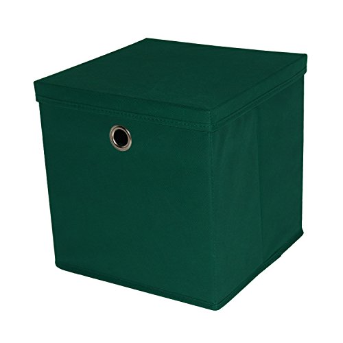 5 Stück Faltbox Dunkelgrün 28 x 28 x 28 cm Aufbewahrungsbox faltbar mit Deckel 5 Stück Faltbox Dunkelgrün 28 x 28 x 28 cm Aufbewahrungsbox faltbar mit Deckel von CM3