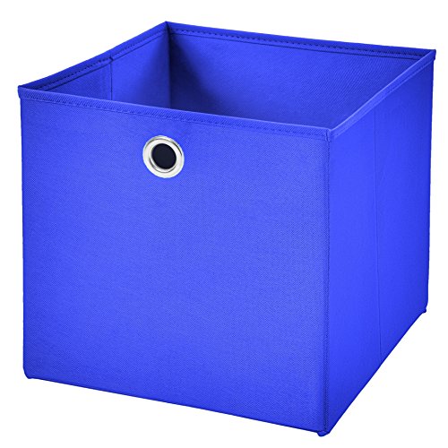 CM3 1 Stück Blau Faltbox 32 x 32 x 32 cm Aufbewahrungsbox faltbar von CM3