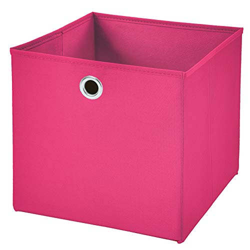 CM3 1 Stück Pink Faltbox 33 x 33 x 33 cm Aufbewahrungsbox faltbar von CM3