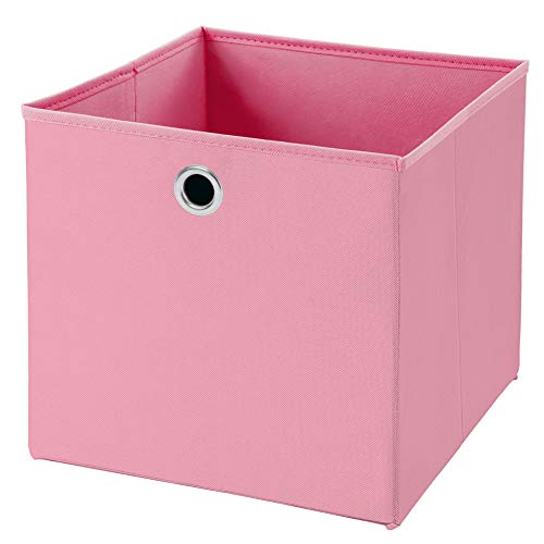 CM3 1 Stück Rosa Faltbox 32 x 32 x 32 cm Aufbewahrungsbox faltbar von CM3