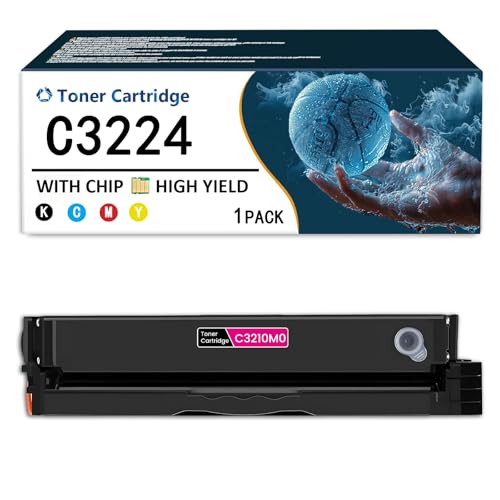 CMADJT C3224/MC3224 Tonerkartuschen-Set C3210K0 C3210C0 C3210M0 C3210Y0 Kompatibel für Lexmark C3224 MC3426 MC3326 C3326 C3426 MC3224 Drucker (mit Chip),M-1500 Pages von CMADJT