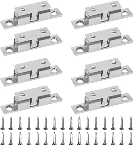 8 Stück Kugelschnäpper, 50mm Doppelkugelschnäpper Silber Doppel Möbel Türschapper für Schränke, Schubladen Türen, mit Schrauben, passend für alle Möbel 8 Stück Kugelschnäpper, 50mm Doppelkugelschnäpper Silber Doppel Möbel Türschapper für Schränke, Schubladen Türen, mit Schrauben, passend für alle Möbel von CMBXAQ