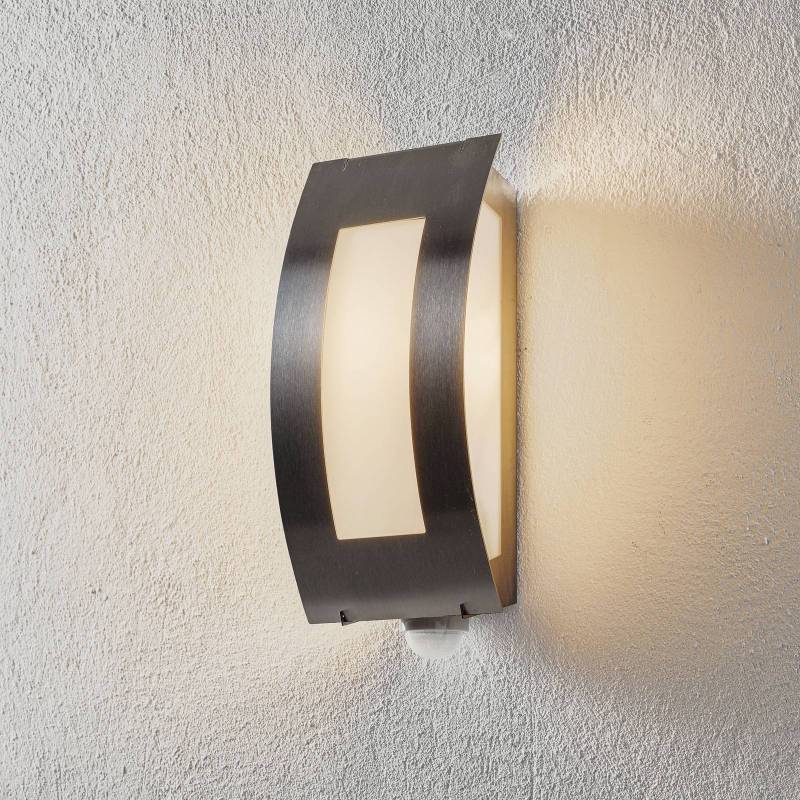 Außenwandlampe Quadrat aus Edelstahl mit Sensor von CMD