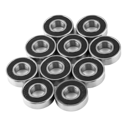 10 STÜCKE 6001RS Lager 6001-2RS ABEC-5 6001 2RS 6001RS 6001 RZ 12x28x8mm Doppelt Gummiversiegeltes Lager Rillenkugellager(ABEC 5) von CMGDWDKYZ