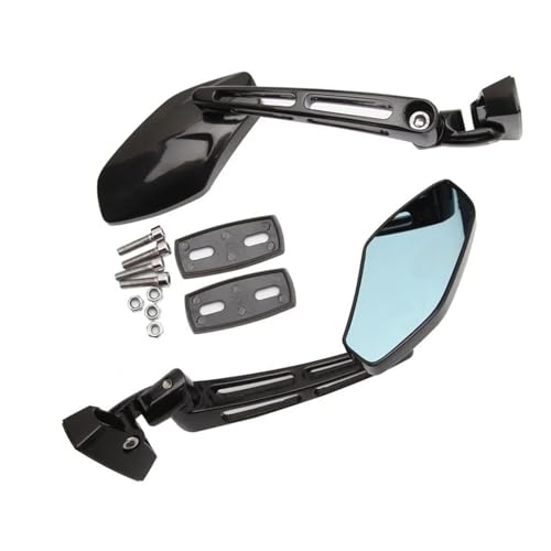 CMGGMKEZDP Für Suzuki Gsxr 600 1997-2012 Gsxr 750 1996-2012 Gsxr 1000 2001-2012 Einstellbare Motorrad Rückansicht Seiten Spiegel Motorrad Rückspiegel(CB11002BK) von CMGGMKEZDP